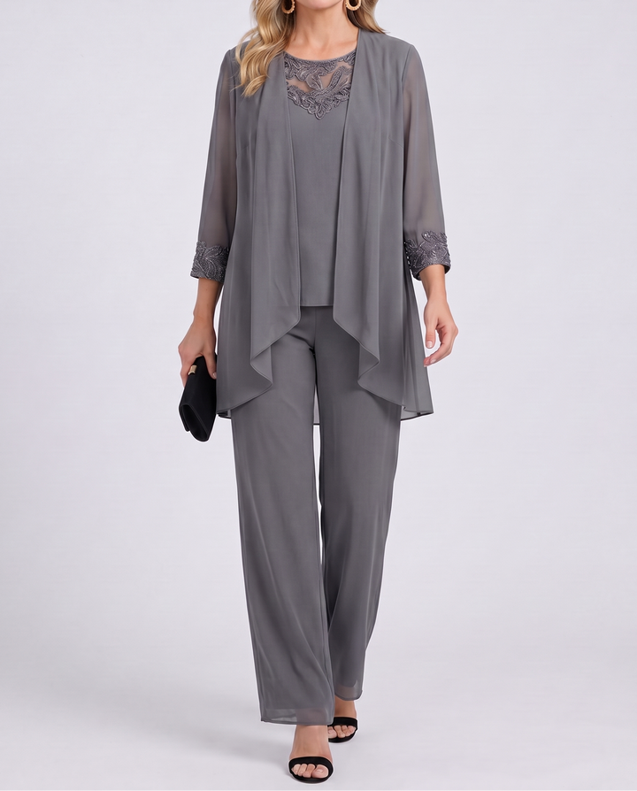 Éléonore | Ensemble Veste Fluide et Pantalon Large