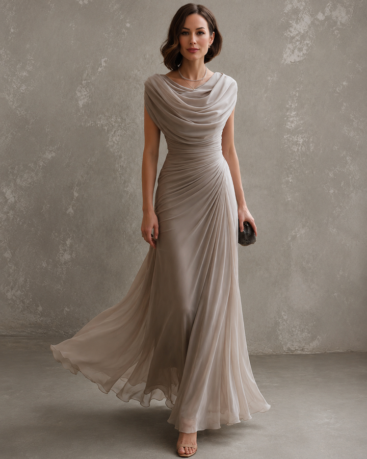 Julienne | Robe Maxi Drapée Élégante