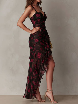 Lucienne | Robe Midi Boho Fleurie