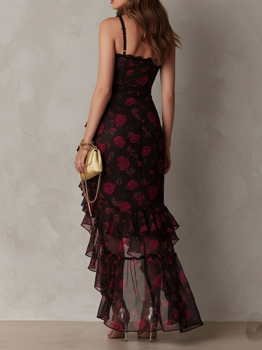 Lucienne | Robe Midi Boho Fleurie
