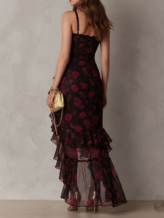 Lucienne | Robe Midi Boho Fleurie