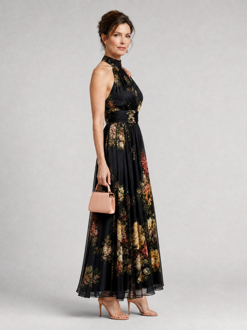 Valérie | Robe Midi Halter