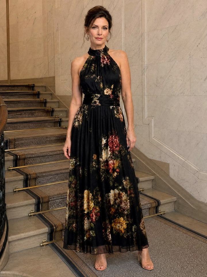 Valérie | Robe Midi Halter