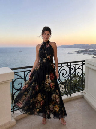 Valérie | Robe Midi Halter