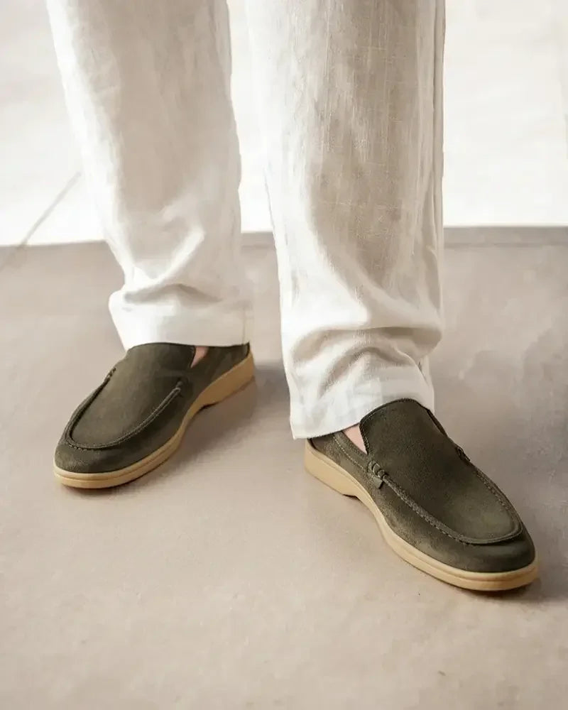 Mocassins en daim haut de gamme Old Money