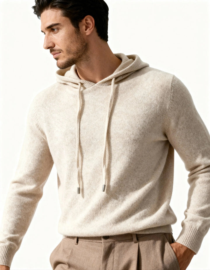 Sweat à capuche 100% cachemire