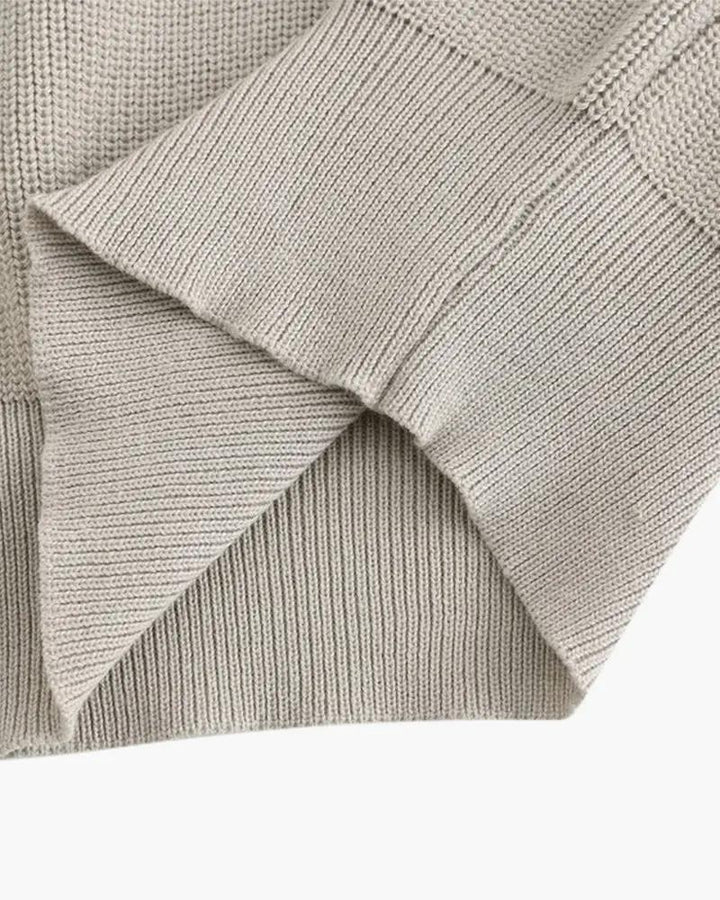 Pull Cesare à demi-zip