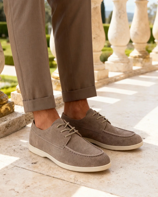 Chaussures en daim à lacets haut de gamme