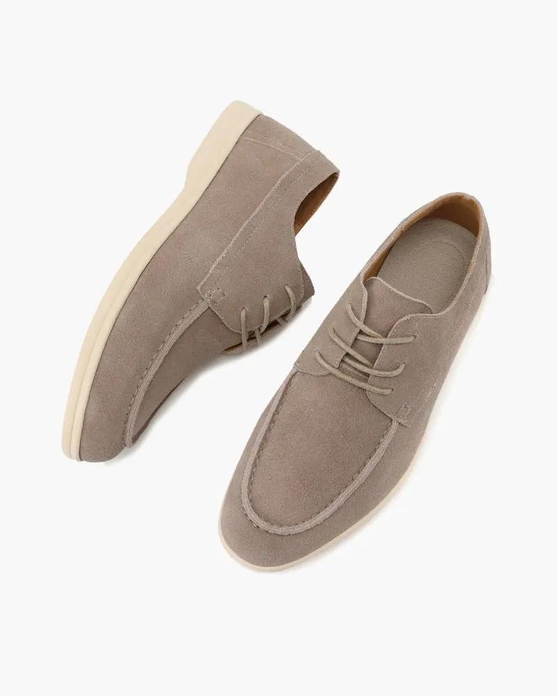 Chaussures en daim à lacets haut de gamme