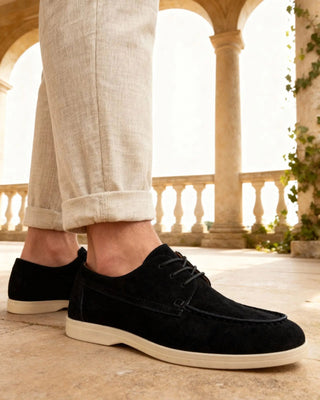 Chaussures en daim à lacets haut de gamme