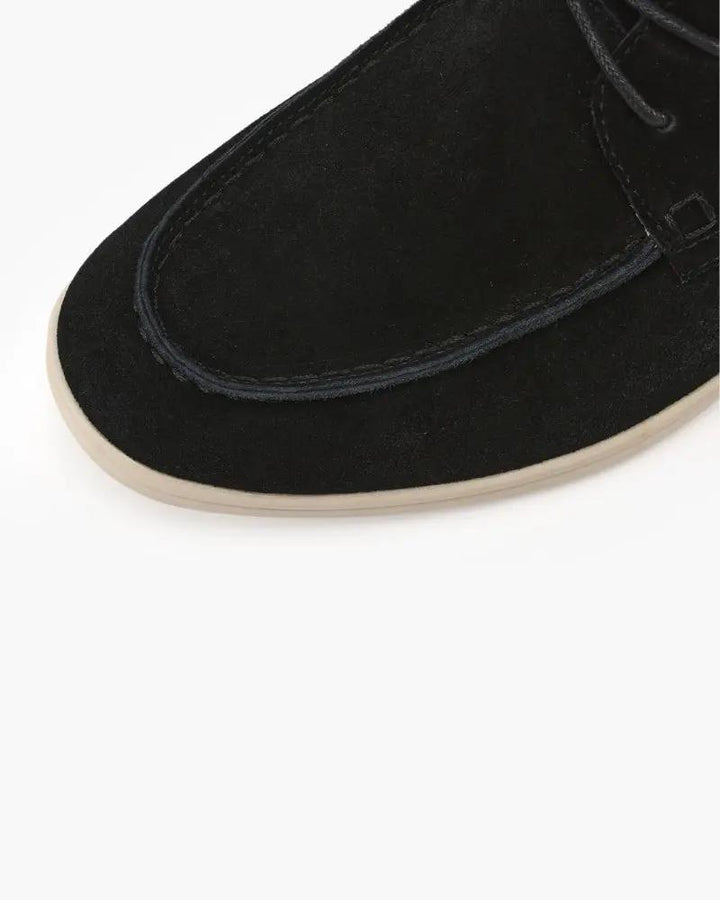 Chaussures en daim à lacets haut de gamme