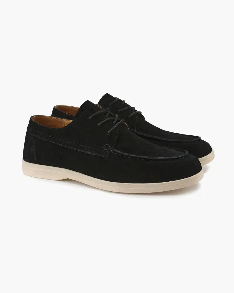 Chaussures en daim à lacets haut de gamme
