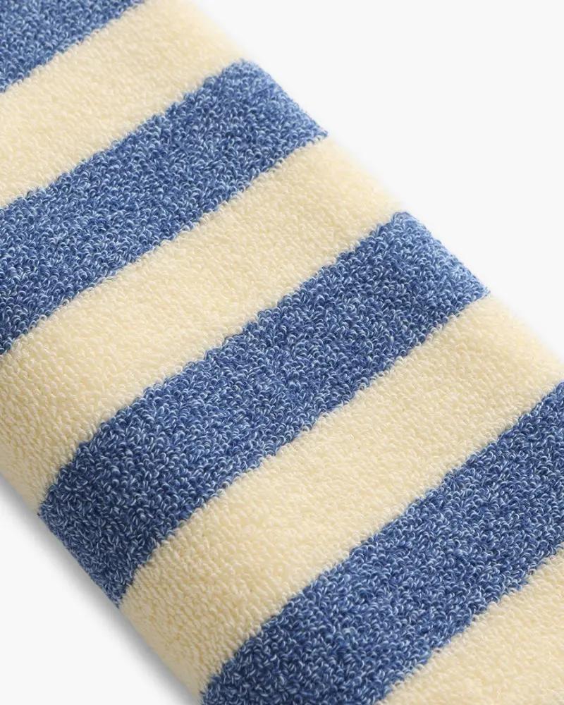 Serviette à main rayée côtière