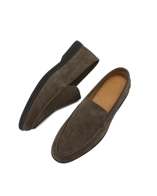 Mocassins en daim de qualité supérieure - Semelles noires