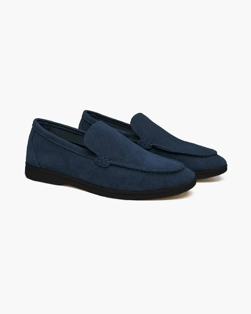 Mocassins en daim de qualité supérieure - Semelles noires