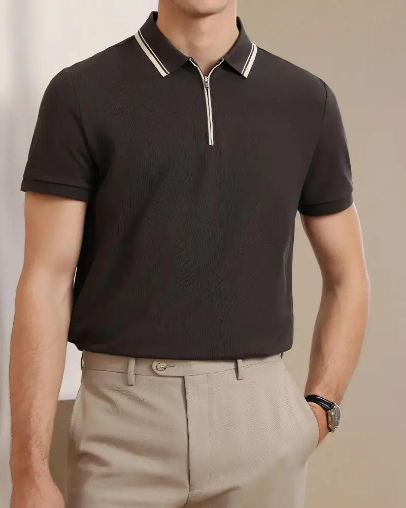 Polo à zip Ridgeway
