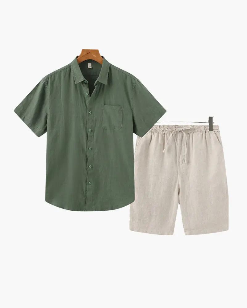 Ensemble en lin Old Money (Shorts)