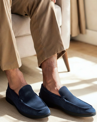 Mocassins en daim de qualité supérieure - Semelles noires
